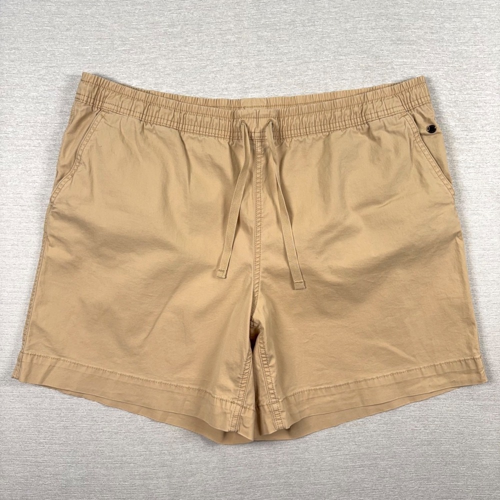 LL Bean Lakewashed Dock Shorts Favorite Fit Womens Size 16 Regular Khaki